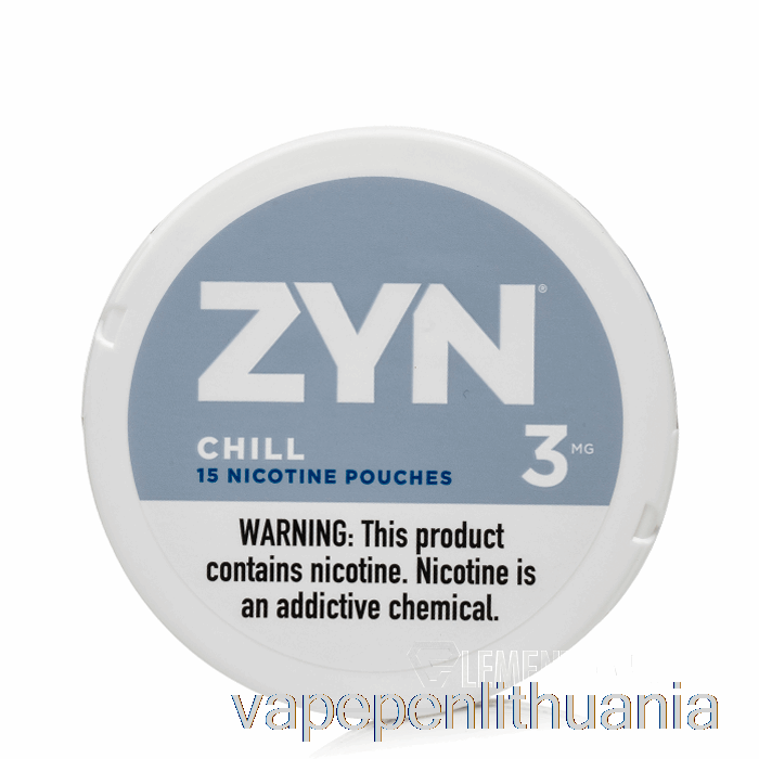 Zyn Nikotino Maišeliai - Chill 3mg Vape Skystis